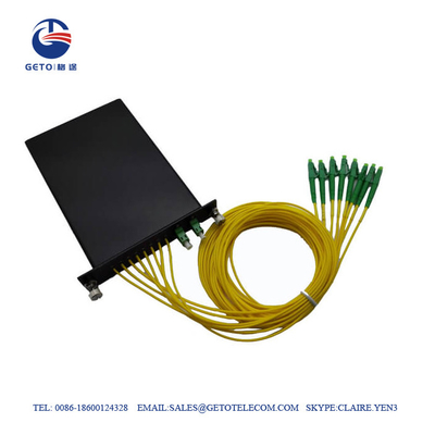 Стандартный Splitter 0.9mm PLC кассеты 2×8 LGX для кабеля оптического волокна